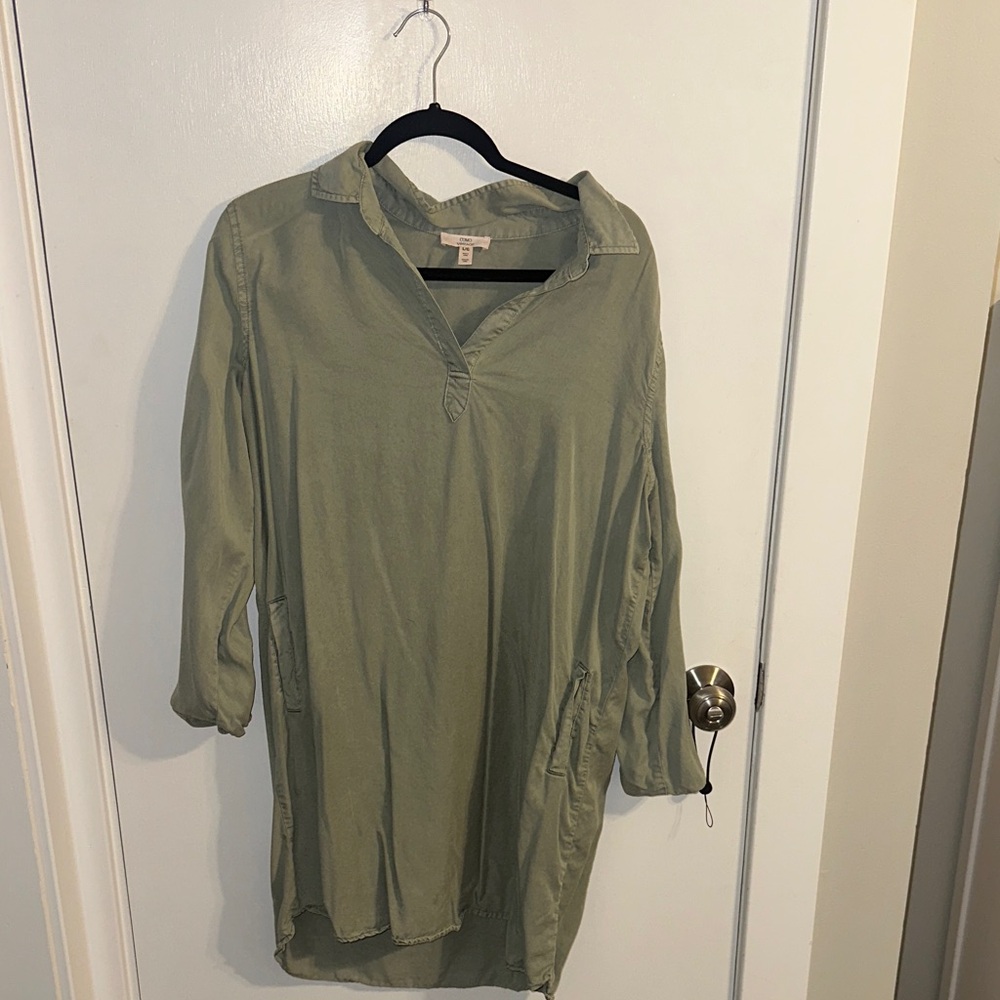 Olive Green Women's Tunic Top